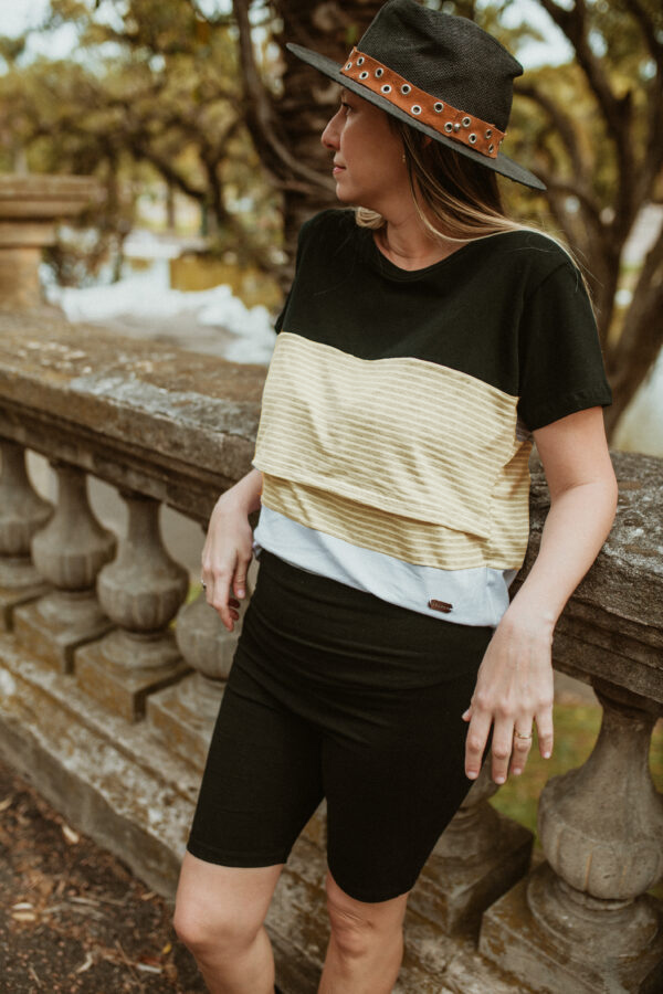 Remera Ámbar manga corta