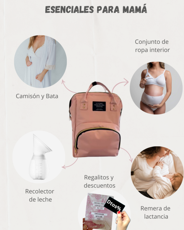 Mochila mamá para Sanatorio (incluye 8 items)