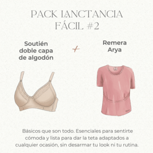 Pack lactancia fácil #2: Soutién y Remera Arya