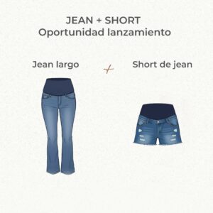 Oportunidad lanzamiento Jean soho + short de jean Río $3835