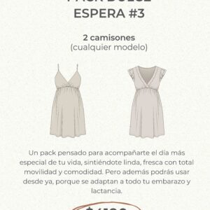 Pack dulce espera #3: 2 Camisones
