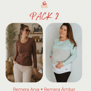 Pack2: Remera Arya & Ambar $3128
