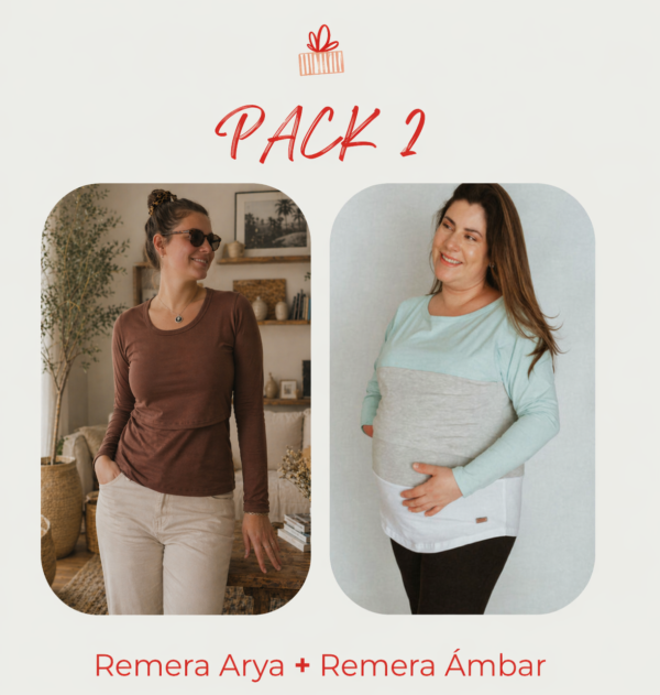 Pack2: Remera Arya & Ambar $3128